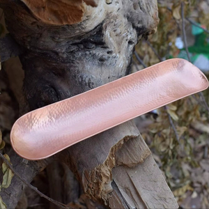 Rectangular <b>Copper</b> Eco-Friendly Disposable Durable Commercial Grade Painted Finish Elegant <b>Table</b> Decoration Serving Tray for - Product Image 1