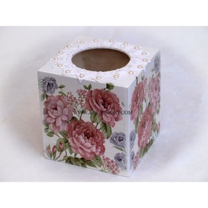 Boîte de rangement décorative pour mouchoirs en papier Design attrayant Distributeur de mouchoirs rectangulaire fait à la main pour la maison et la cuisine - Product Image 5