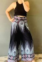 Pantalon de yoga harem pour femme de qualité supérieure, taille mi-haute élastique, longueur intégrale, séchage rapide, avec imprimé numérique, pour le fitness et la danse