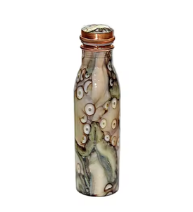 Top Design Printed Handmade Pure Copper Water <b>Bottle</b> <b>Drinking</b> <b>Bottle</b> Awesome Collections Highly Decorative Drinkware Leak Proof - Product Image 2