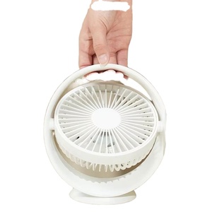 <b>Rotatable</b> Foldable Mini <b>Desk</b> Fan with Clip for Car & Home Use Rechargeable USB/Battery Powered Portable 5-Speed Digital Control - Product Image 1