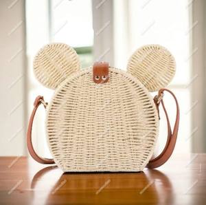 ที่กําหนดเองทอวัสดุธรรมชาติตะกร้าเก็บของขวัญทอหวายรูปไข่ชุดปิกนิกสแควร์แนวตั้งกระเป๋ารูปแบบเรขาคณิต - Product Image 4