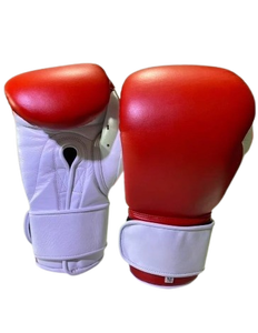 Gants de boxe professionnels en cuir véritable, respirants, antidérapants, couleurs personnalisées, avec support de poignet, pour l'entraînement - Product Image 1