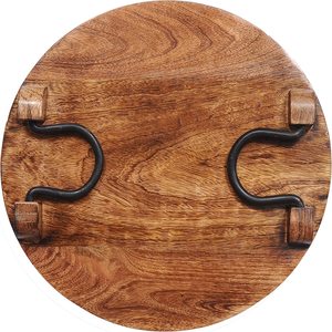 Nouveau plateau de service en bois d'acacia avec poignée en métal mangue/bois d'acacia de vente en gros - Product Image 5