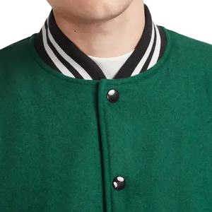 Venta caliente Varsity Jacket Hombres Cuerpo de lana Mangas de cuero con parches de chenilla bordados Letterman hombres chaqueta Varsity Jacket - Product Image 6