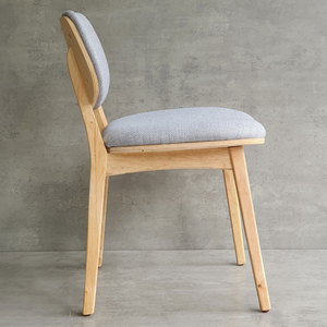 GCF161 Restaurant Furniture PLC Chair with Rubber Wood <b>Frame</b> and <b>Canvas</b> Cushion - Product Image 4