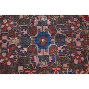 Alfombra Turca Vintage, Alfombra de 4.2x7.3 pies, Alfombra Floral Roja y Azul - Product Image 5