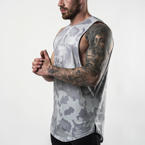 Nuevas camisetas sin mangas personalizadas de alta calidad de talla grande para hombre para Fitness y ropa informal Material suave sin mangas hechas por RAM Industry - Product Image 1