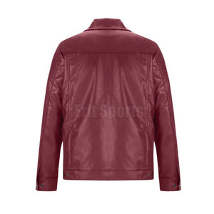 Fashion Forward Design <b>Leather</b> <b>Jacket</b> with Stand Collar Breathable & Eco-Friendly for Outdoor Adventures Casual Use <b>Men</b> Winter - Product Image 6