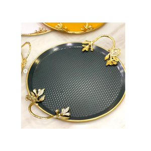 การออกแบบที่ยอดเยี่ยมโลหะถาดเสิร์ฟอาหารขนมหวานแสดงตกแต่งบ้านบนโต๊ะอาหารถาดตกแต่งในราคาที่น่าสนใจ - Product Image 6