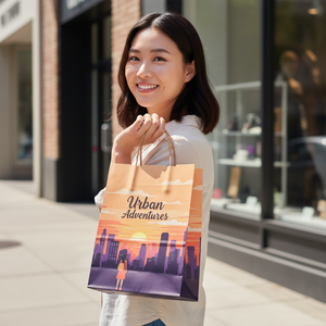 ถุงกระดาษเคลือบลามิเนตแบบกำหนดเองที่เป็นมิตรกับสิ่งแวดล้อมและหรูหราสำหรับร้านเครื่องประดับแฟชั่น ร้านเครื่องสำอาง และบรรจุภัณฑ์ของขวัญ - Product Image 6