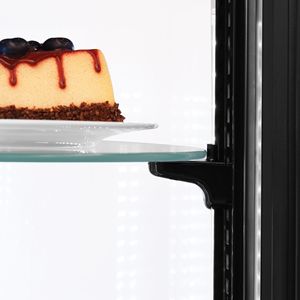 Réfrigérateur vitrine à 4 faces en verre - 360L - 680mm - Double vitrage - Rond - avec 4 étagères en verre - 1 porte à fermeture automatique - Product Image 5