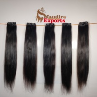 Extensions de cheveux humains vierges indiens 100% Remy, double trame, double épaisseur, lisses comme des baguettes, à fusionner, cheveux humains bruts