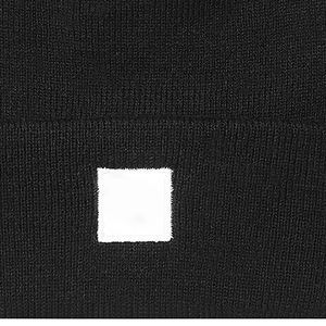 Texte personnalisé Nom Marque Logo Brodé Uni Noir Hiver Automne Saison Chaud 100% Acrylique Image Beanie Caps Fabricant - Product Image 5