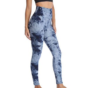 Venta al por mayor ropa deportiva transpirable colorida mujer ropa deportiva sin costura frontal tela Legging gimnasio Yoga Leggings con alta calidad - Product Image 4