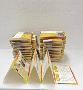 Regalo de boda de estilo Artificial hecho a mano de alta calidad, tarjeta de papel de algodón de lujo ecológica, serigrafía a todo Color - Product Image 2