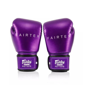 ถุงมือชกมวย Fairtex สีแดงเงา รุ่นโปร คุณภาพพรีเมียม หนังวัวแท้ สำหรับศิลปะการต่อสู้ มวยไทย และการฝึกซ้อม - Product Image 4