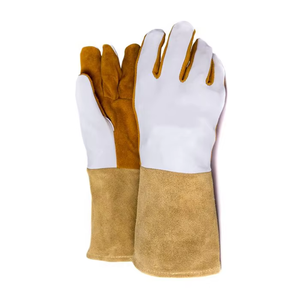 Customized Logo Printed <b>Waterproof</b> Protective Welding Heavy Duty Durable Cowhide Leather <b>Working</b> <b>Gloves</b> Winter Work Safety - Product Image 2