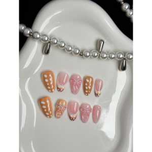 Short Almond Shaped Resin <b>Sweet</b> Ribbon - Product Image 2