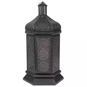 Nuevo diseño estilo marroquí Metal vela linterna hierro Ramadán regalo de boda para el hogar jardín y restaurante uso decorativo - Product Image 3