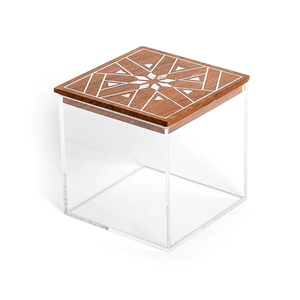 New Arrival Luxury Acrylic Chocolate Box with MOP Inlay <b>Wooden</b> Lid for Ramadan From Vietnam - Product Image 3