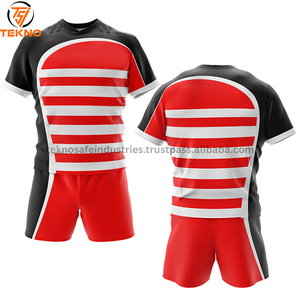 Uniforme de rugby 2025 le plus vendu à un prix raisonnable Impression par sublimation Conception de logo personnalisé Uniforme de rugby unisexe Service OEM - Product Image 2