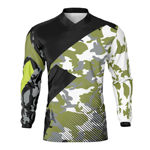 Jersey de Motocross personalizable XL para hombre, ropa deportiva transpirable con estampado de bordado protector para carreras - Product Image 1