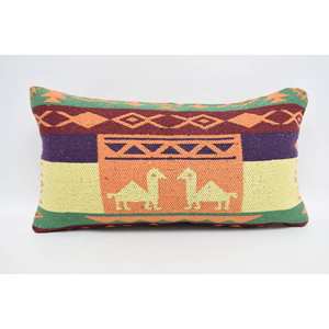 หมอนผ้าขนแกะสีส้ม12X24นิ้วเบาะสไตล์ชาติพันธุ์วินเทจลวดลายเรขาคณิตเป็นมิตรกับสิ่งแวดล้อมไม่ลื่นถอดซักได้ - Product Image 5
