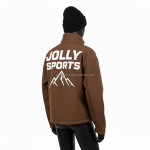 Chaqueta Softshell para mujer, resistente al viento, resistente al agua, tela de LICRA de poliéster, logotipo personalizado, diseño bordado, chaqueta Softshell para mujer - Product Image 5