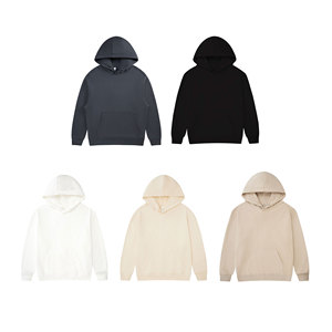 Hiver Nouveau Custom Hoodies 405GSM Hommes Blank Plain Hoodies Puff Printing Fleece Oversized Casual Pullover Hoodies for Men - Product Image 2