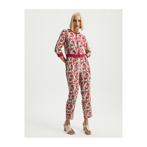 Camisa blusa con botones de viscosa estampada para mujer BGN de Turquía - Product Image 1