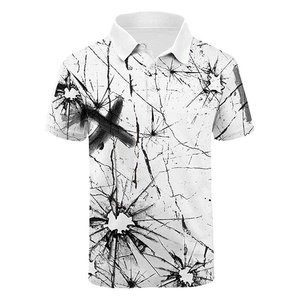 Polo à manches courtes décontracté à la mode pour hommes, t-shirt polo personnalisé, vêtements de sport de haute qualité pour hommes, hauts - Product Image 5