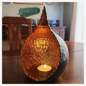 Candelabros de luz de té de hierro real de Color personalizado 2025, mesa hecha a mano para Navidad, venta al por mayor a bajo precio - Product Image 1