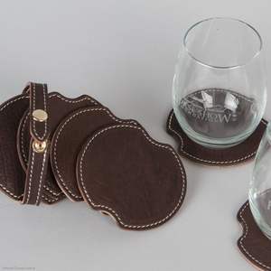 Los posavasos de cuero más vendidos con estética elegante y alta durabilidad hechos para una presentación de mesa elegante - Product Image 6