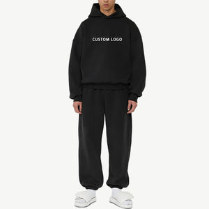 Baggy Heavy 600 Gsm 100% algodón recortado Sudadera con capucha hombres con botón personalizado liso Unisex peso pesado francés Terry sudaderas con capucha de gran tamaño - Product Image 5