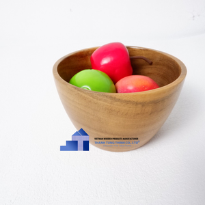 Cuencos de madera de acacia de alta calidad 2025 de alta demanda, ensaladeras para servir y accesorios de cocina del fabricante de Vietnam - Product Image 3