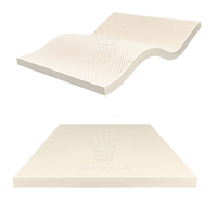 Neue Traditionelle Kühlende Naturlatex-Matratzenauflage aus Vietnam, 20cm Dicke, Weiß, Full/Queen Größe, Hypoallergen