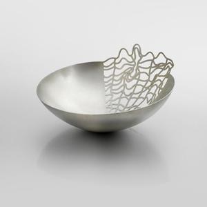 Plato y cuenco para servir, vajilla, cuencos para servir, diseño hecho a mano, acabado de comida, diseño áspero, decoración interior, Material sólido - Product Image 3