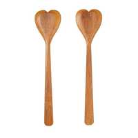 Cuchara de Madera Ecológica - Utensilio de Cocina Multifuncional de Alta Calidad, Duradero, Personalizable en Tamaño y Logotipo, Color Natural, para Regalos y Manualidades