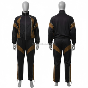Conjunto de Dos Piezas de Chaqueta y Pantalones Deportivos Cortavientos con Logotipo Personalizado, Transpirable, 100% Algodón para Hombre - Product Image 5