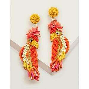 Boucles d'oreilles brodées inspirées de la nature design personnalisé femmes pièces de déclaration élégantes et légères idéales par MD artisanat - Product Image 5