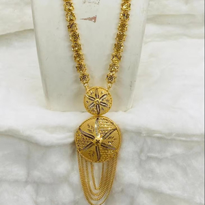 24K ทองดูไบวินเทจคลาสสิกมุกดอกไม้เข็มกลัดสร้อยคอสร้อยคอครบรอบเครื่องประดับทองแดงแฟชั่นชุดของขวัญ - Product Image 1