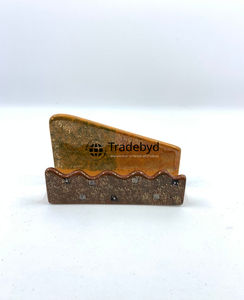 Tarjetero de Resina Cuadrado Grabado a Mano, Decoración de Oficina de Lujo, Exhibición Premium por Tradebyd - Product Image 2