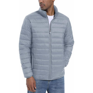 Chaqueta de invierno acolchada de algodón grueso informal formal para hombre con cuello levantado sudaderas con diseño de bloqueo de color juvenil - Product Image 4