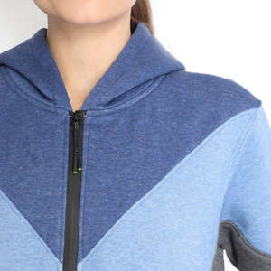 Ensemble de survêtement en molleton épais pour femmes, vêtements d'automne et d'hiver, jogging, pantalon de survêtement, fermeture éclair, ensemble 2 pièces, survêtement à fermeture éclair pour femmes avec panneaux - Product Image 3