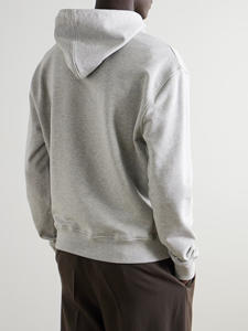 Sweat-shirt à capuche unisexe en molleton 100% coton de couleur crème, 300 g/m², pour hommes et garçons, par Ako - Product Image 3