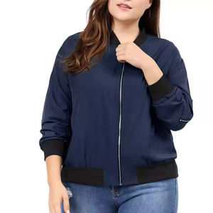 Chaquetas Bomber para Mujer, Estilo Urbano, Transpirables, en Venta al por Mayor con MOQ Bajo, Chaquetas de Mujer de Color Sólido de la Mejor Calidad - Product Image 6