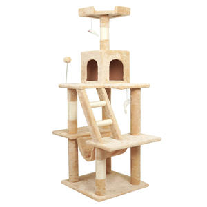Grande Deluxe <span class=keywords><strong>Cat</strong></span> Escalada Torre Multi-Layer Design Sustentável Durável Particle Board <span class=keywords><strong>Sisal</strong></span> <span class=keywords><strong>Plush</strong></span> Material Feito Gatos <span class=keywords><strong>Scratcher</strong></span> - Product Image 3