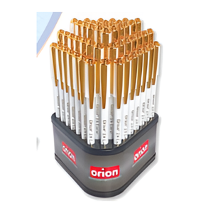 Stylo à bille ORION 24 CARAT, 50 pièces, présentoir, stylos d'écriture lisses de qualité supérieure pour le bureau et la vente au détail, au meilleur prix - Product Image 1