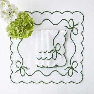 Elegant Classic <b>Linen</b> Table <b>Placemats</b> Subtle Embroidery Durable Construction Premium for Minimalist Dining Room Decor Carton - Product Image 1